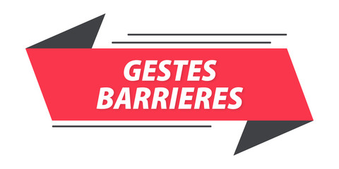 gestes barrières bannière