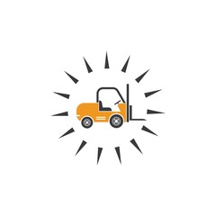 forklift icon vector illustration design