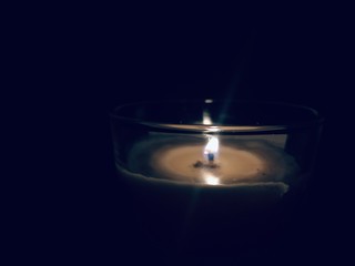 candle in the dark