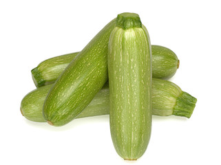 Squash, vegetables marrows, zucchini isolated on white background
