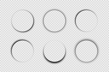 Dark transparent realistic shadow