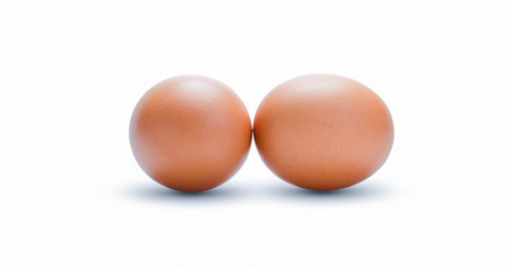 eggs isolated on white background