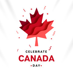 Vector illustration : Canada day design