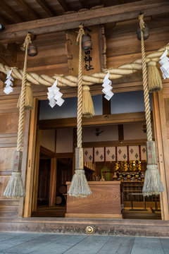 Hachiman Akita Shrine in Senshu Park, Akita, Japan