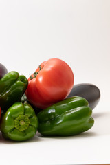 夏野菜の集合写真　