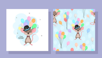 happy birthday card with girl