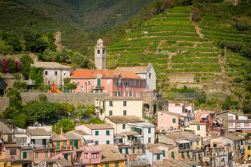 Fototapeta na wymiar Panorama of Vernazza ,Cinque Terre National Park,Liguria,Italy,Europe