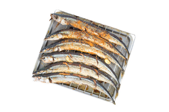 Japanese salt roasted black pepper autumn swordfish