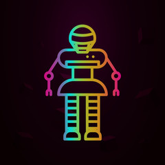 robot nolan icon Simple thin line, outline vector of Robotics engineering icons for ui and ux, website or mobile application