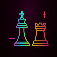 Chess, sport nolan icon Simple thin line, outline vector of sport icons for ui and ux, website or mobile application