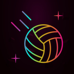 Volleyball, sport nolan icon Simple thin line, outline vector of sport icons for ui and ux, website or mobile application