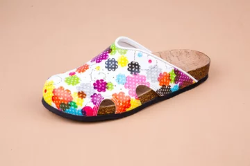 Selbstklebende Fototapeten orthopedic leather slippers for women and male © ctrl+s photo