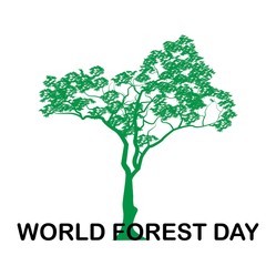 Obraz premium World Forest Day poster print nature 21 march