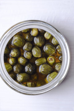 Dandelion Capers In Glass Jar