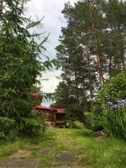 Fototapeta premium nature of Russia. Ural. Sanatorium Demidkovo. Polazna