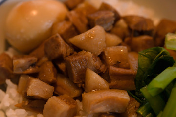 写真素材: 魯肉飯 ルーローハン　Taiwanese dish of minced pork rice