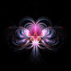 Abstract background with glowing circular energy