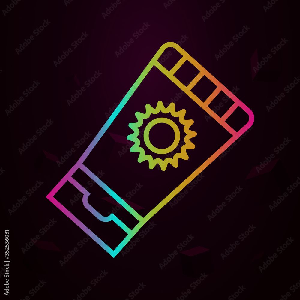 Aufkleber sunscreen nolan icon simple thin line, outline vector of swimming poll icons for ui and ux, website 