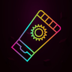 Sunscreen nolan icon Simple thin line, outline vector of Swimming poll icons for ui and ux, website or mobile application