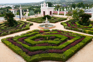 The garden in the Hotel Palacio De Estoi, Algarve, Portugal.