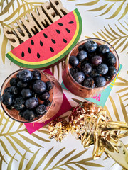 Healthy smoothie with fruit