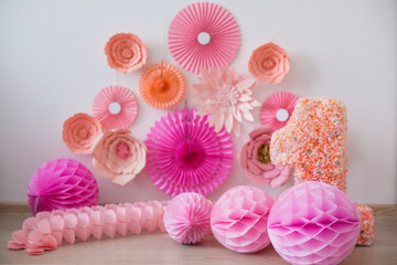 The decor of the birthday