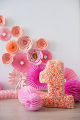 The decor of the birthday