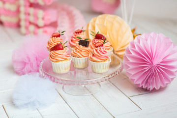 The decor of the birthday