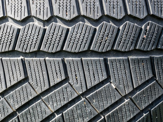 Summer tire tread, close up image. New automobil tread