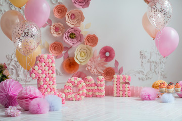 The decor of the birthday