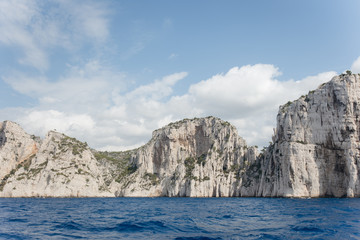 Beautiful Calanques national park near Marseille in France