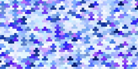 Light Pink, Blue vector pattern in square style. New abstract illustration with rectangular shapes. Pattern for websites, landing pages.