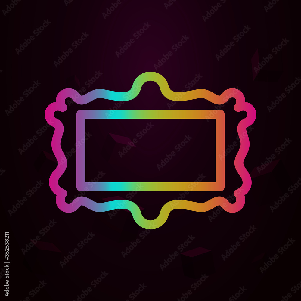 Aufkleber theatre frame nolan icon simple thin line, outline vector of theater icons for ui and ux, website or