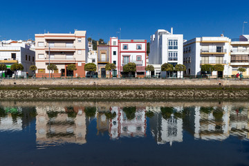 Houses across the river, Ayamonte, Spain.