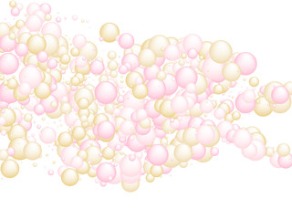 Pink gold oil vitamin D E pill capsules background