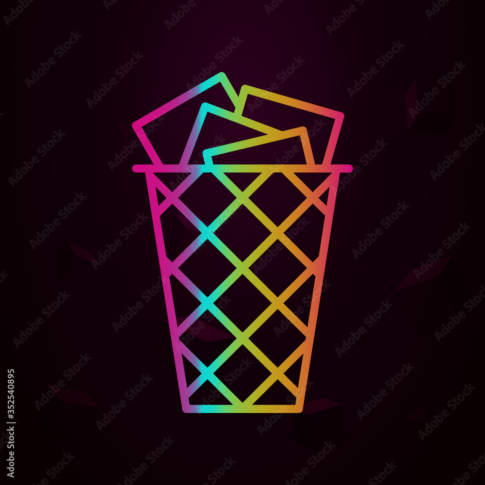 Poster workplace, bin nolan icon simple thin line, outline vector of workplace icons for ui and ux, website