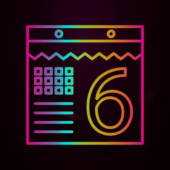 Workplace, calendar nolan icon Simple thin line, outline vector of Workplace icons for ui and ux, website or mobile application