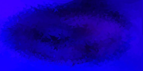 Dark purple vector abstract triangle backdrop.