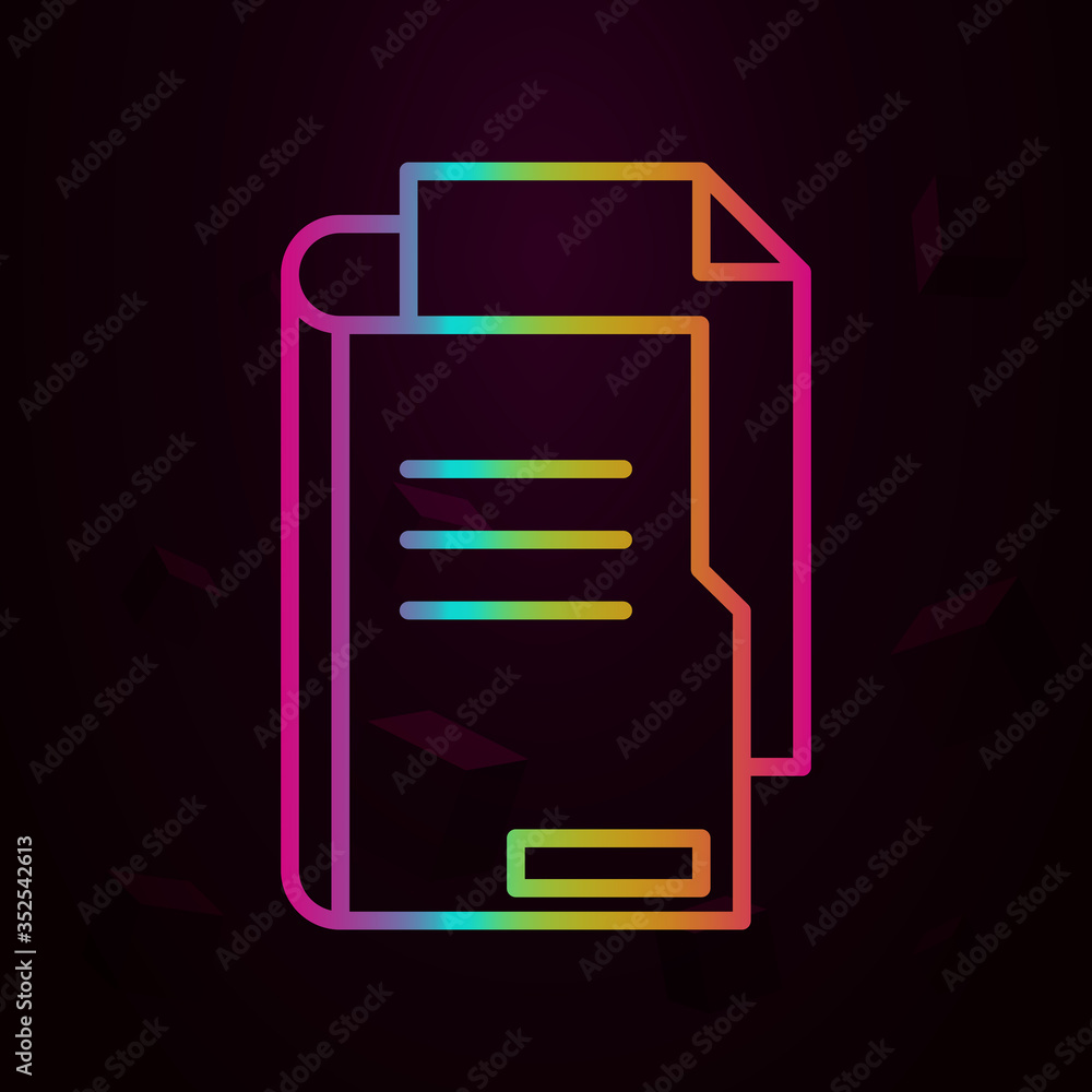 Poster workplace, file nolan icon simple thin line, outline vector of workplace icons for ui and ux, websit