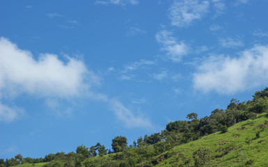 clouds over the mountains