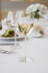 Glass of white wine