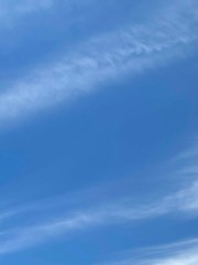 Cielo azul con nubes blancas 