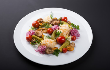Different pickeled vegetables