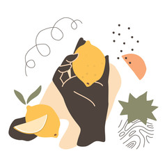 Female Hand With Lemon