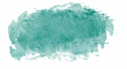 Green splash banner watercolor background for your design, watercolor background concept, vector.