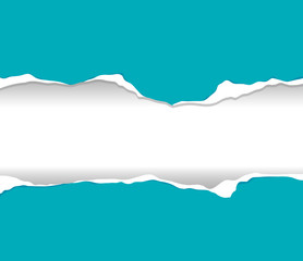 Background template design with ripping paper