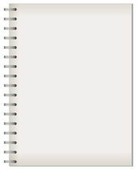 Blank notebook template background