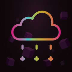 Acid, climate line vector nolan icon Simple thin line, outline vector of Pollution icons for ui and ux, website or mobile application