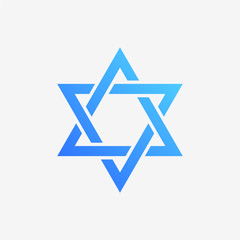 Star of David Color Vector Icon