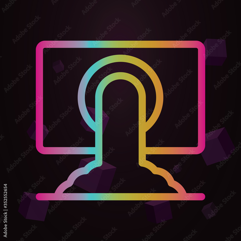 Poster environment, pollution, river line vector nolan icon simple thin line, outline vector of pollution i